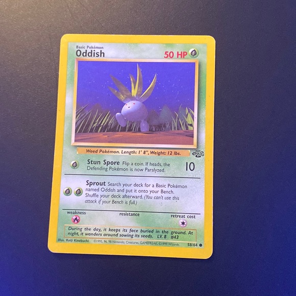 1995 POKEMON 1st EDITION ODDISH 58/64 1999 - Picture 1 of 3